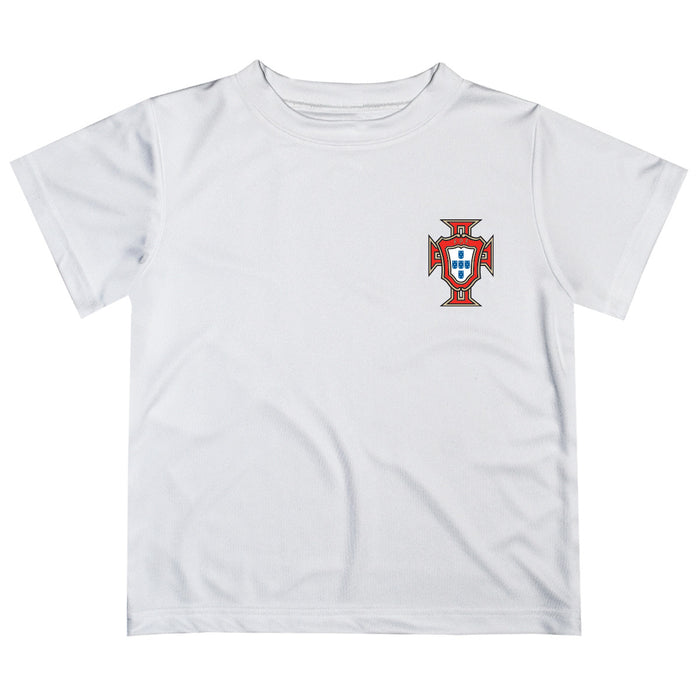 Federación Portuguesa de Futbol Impressions Artwork Boys White Short Sleeve Tee