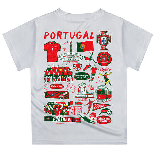 Federación Portuguesa de Futbol Impressions Artwork Boys White Short Sleeve Tee - Vive La Fête - Online Apparel Store