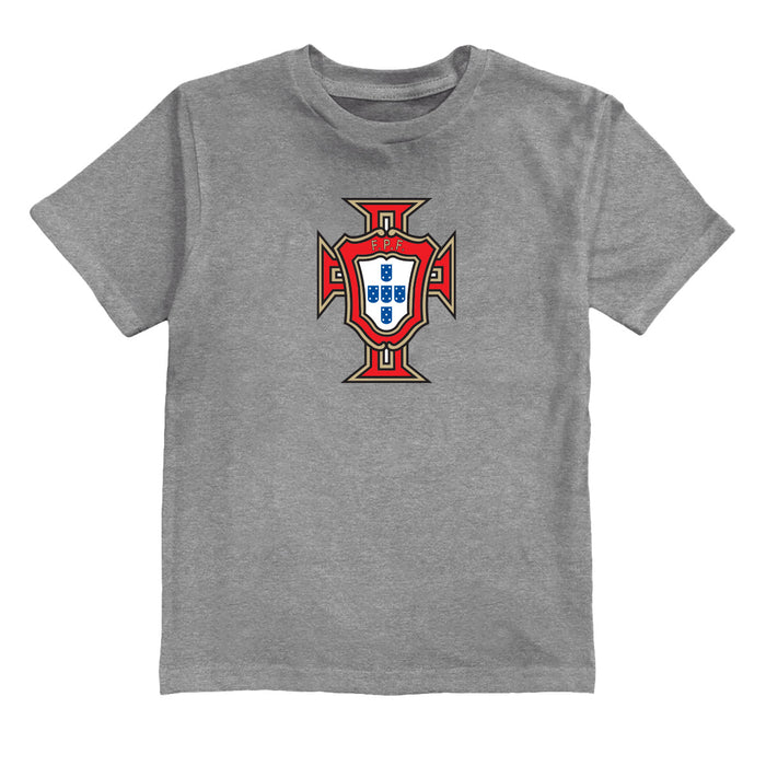 Federación Portuguesa de Futbol Youth Cotton T-Shirt Gray