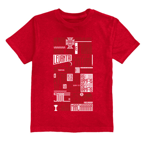 Federación Portuguesa de Futbol Youth Cotton T-Shirt Red