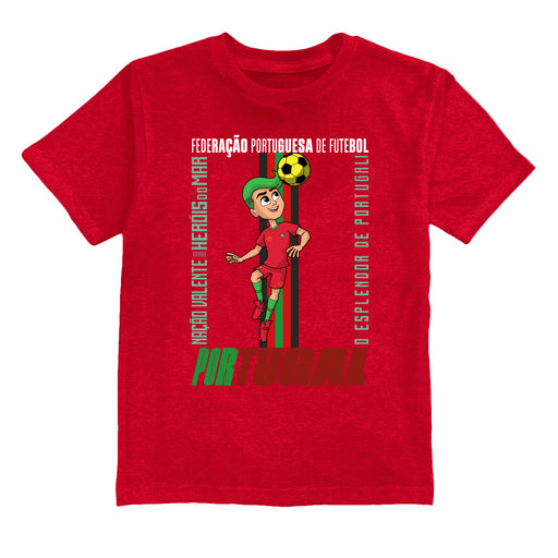 Federación Portuguesa de Futbol Youth Cotton T-Shirt Red