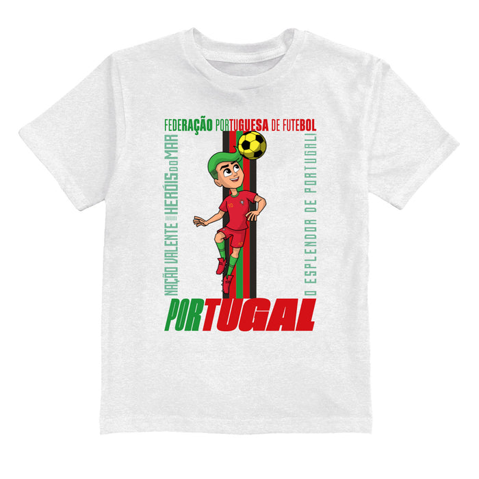 Federación Portuguesa de Futbol Youth Cotton T-Shirt White