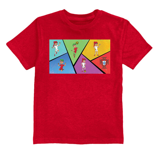 Federación Portuguesa de Futbol Youth Cotton T-Shirt Red