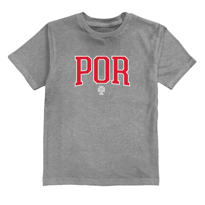 Federación Portuguesa de Futbol Youth Cotton T-Shirt Gray
