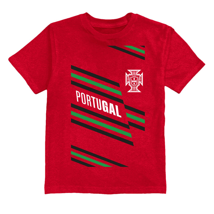 Federación Portuguesa de Futbol Youth Cotton T-Shirt Red