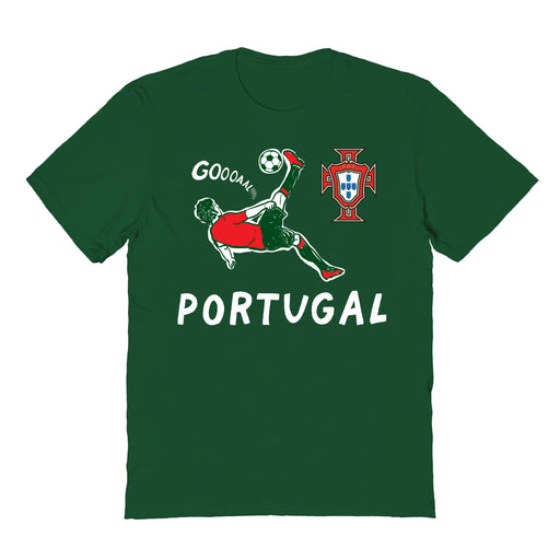 Federación Portuguesa de Futbol Impressions Artwork Green Youth Cotton T-Shirt