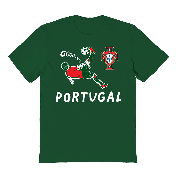Federación Portuguesa de Futbol Impressions Artwork Green Youth Cotton T-Shirt