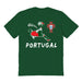 Federación Portuguesa de Futbol Impressions Artwork Green Youth Cotton T-Shirt