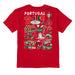 Federación Portuguesa de Futbol Impressions Artwork Red Youth Cotton T-Shirt - Vive La Fête - Online Apparel Store