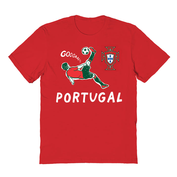 Federación Portuguesa de Futbol Youth Cotton Impressions Artwork T-Shirt Red