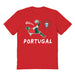 Federación Portuguesa de Futbol Youth Cotton Impressions Artwork T-Shirt Red