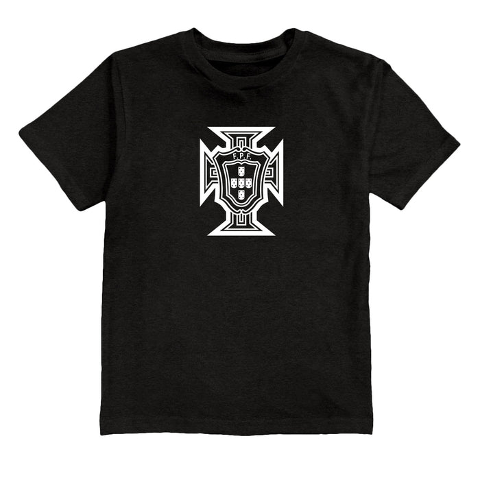 Federación Portuguesa de Futbol Youth Cotton T-Shirt Black