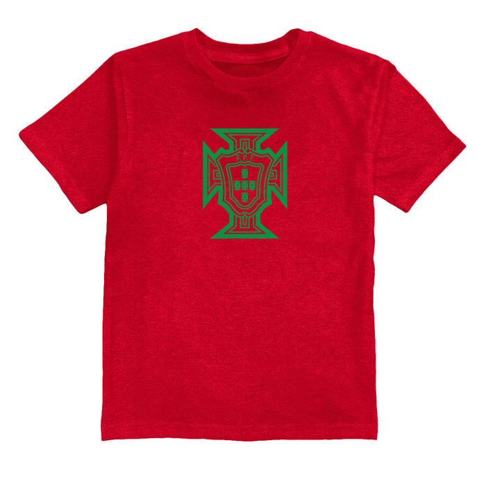 Federación Portuguesa de Futbol Youth Cotton T-Shirt Red