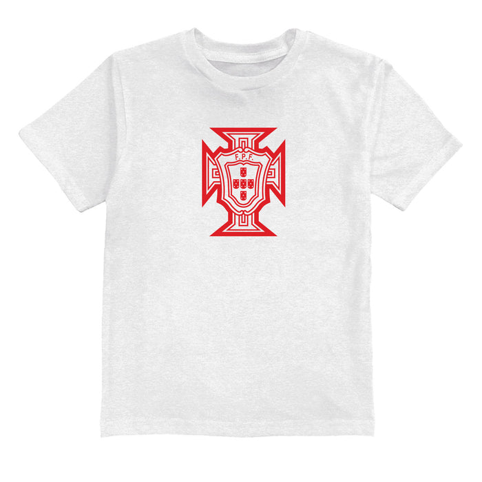 Federación Portuguesa de Futbol Youth Cotton T-Shirt White