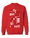 Federación Portuguesa de Futbol Womens Red Cotton Crewneck Pullover Sweatshirt