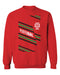 Federación Portuguesa de Futbol Womens Red Cotton Crewneck Pullover Sweatshirt
