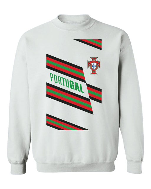 Federación Portuguesa de Futbol Womens White Cotton Crewneck Pullover Sweatshirt
