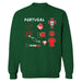Federación Portuguesa de Futbol Womens Green Cotton Crewneck Pullover Sweatshirt