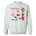 Federación Portuguesa de Futbol Womens White Cotton Crewneck Pullover Sweatshirt