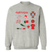Federación Portuguesa de Futbol Womens Gray Cotton Crewneck Pullover Sweatshirt