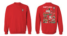 Federación Portuguesa de Futbol Womens Red Cotton Crewneck Pullover Sweatshirt - Vive La Fête - Online Apparel Store