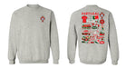 Federación Portuguesa de Futbol Womens Gray Cotton Crewneck Pullover Sweatshirt - Vive La Fête - Online Apparel Store