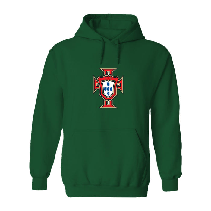 Federación Portuguesa de Futbol Womens Green Pullover Cotton Hoodie
