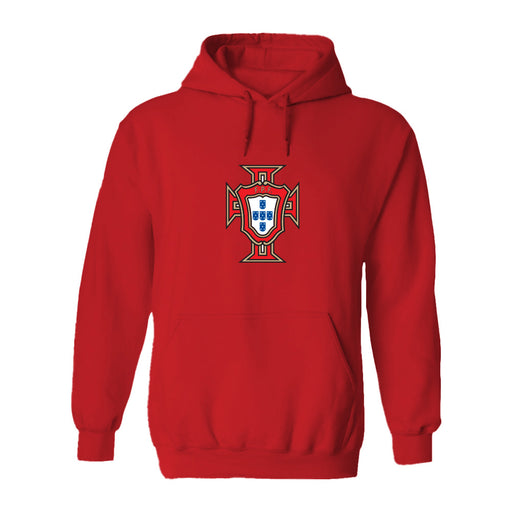 Federación Portuguesa de Futbol Womens Red Pullover Cotton Hoodie