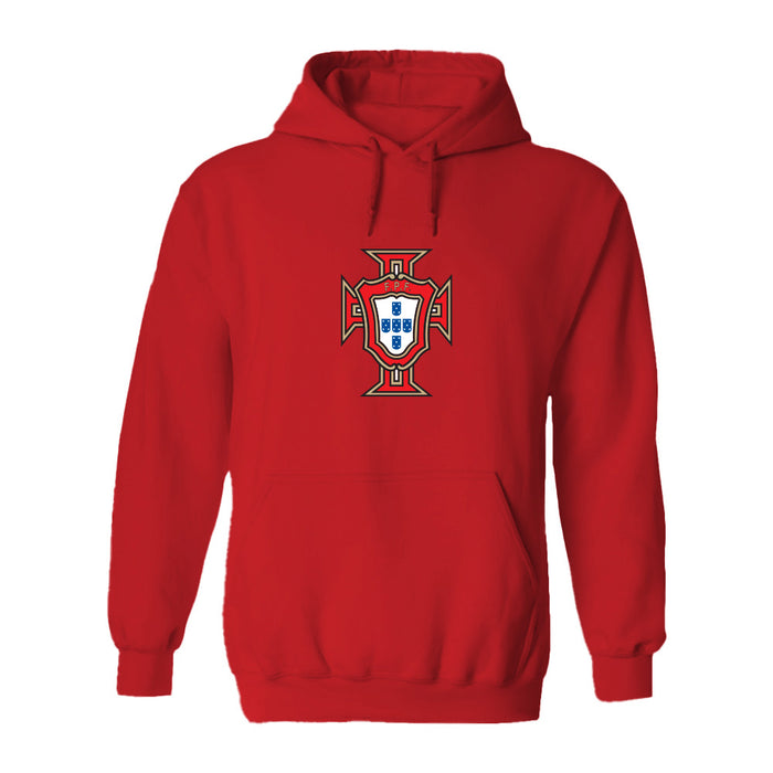 Federación Portuguesa de Futbol Womens Red Pullover Cotton Hoodie