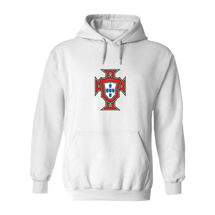 Federación Portuguesa de Futbol Womens White Pullover Cotton Hoodie