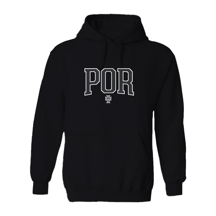 Federación Portuguesa de Futbol Womens Black Pullover Cotton Hoodie