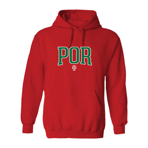Federación Portuguesa de Futbol Womens Red Pullover Cotton Hoodie