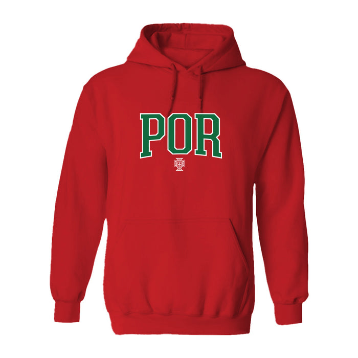 Federación Portuguesa de Futbol Womens Red Pullover Cotton Hoodie