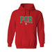 Federación Portuguesa de Futbol Womens Red Pullover Cotton Hoodie