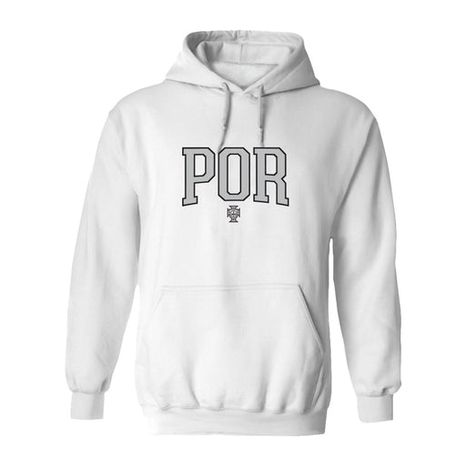 Federación Portuguesa de Futbol Womens White Pullover Cotton Hoodie