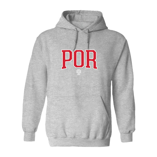 Federación Portuguesa de Futbol Womens Gray Pullover Cotton Hoodie