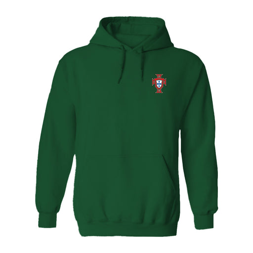 Federación Portuguesa de Futbol Womens Green Pullover Cotton Hoodie