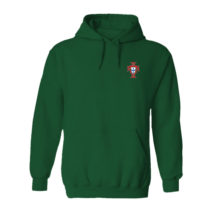 Federación Portuguesa de Futbol Womens Green Pullover Cotton Hoodie