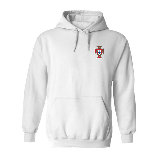 Federación Portuguesa de Futbol Womens White Pullover Cotton Hoodie