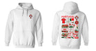 Federación Portuguesa de Futbol Womens White Pullover Cotton Hoodie - Vive La Fête - Online Apparel Store