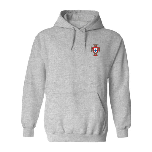 Federación Portuguesa de Futbol Womens Gray Pullover Cotton Hoodie
