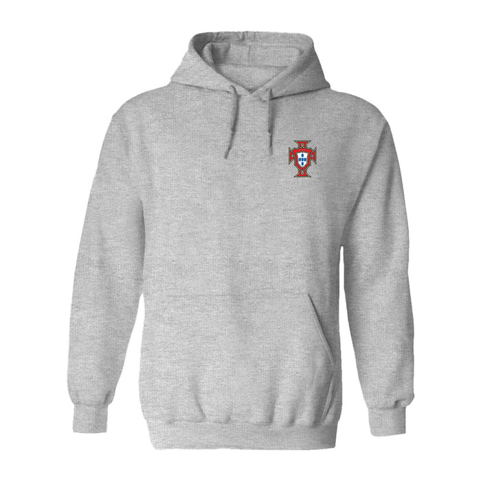 Federación Portuguesa de Futbol Womens Gray Pullover Cotton Hoodie