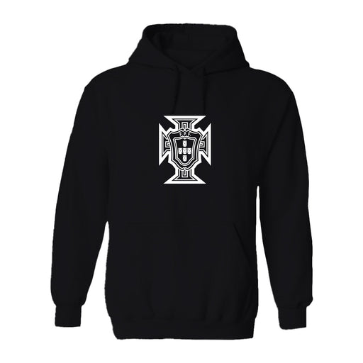 Federación Portuguesa de Futbol Womens Black Cotton Crewneck Pullover Sweatshirt