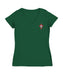 Federación Portuguesa de Futbol Women's V-neck Fitted Cotton T-Shirt Green
