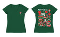 Federación Portuguesa de Futbol Women's V-neck Fitted Cotton T-Shirt Green - Vive La Fête - Online Apparel Store