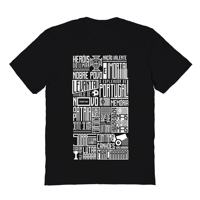 Federación Portuguesa de Futbol Womens Black Cotton Tshirt