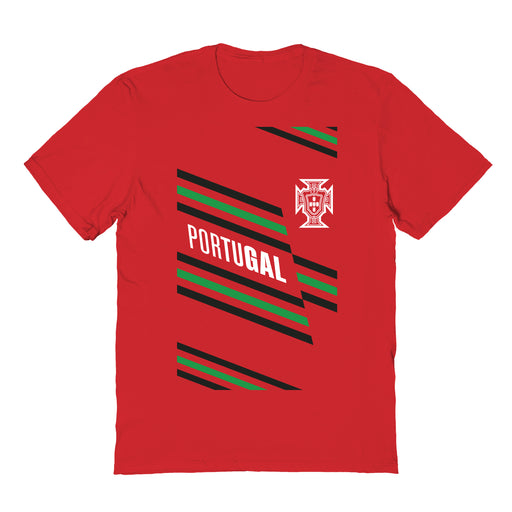 Federación Portuguesa de Futbol Womens Red Cotton Tshirt