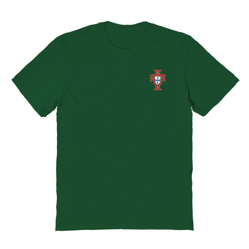 Federación Portuguesa de Futbol Womens Green Cotton Tshirt