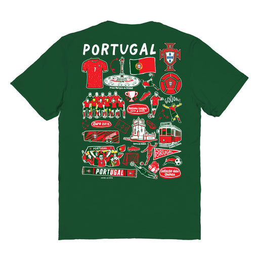 Federación Portuguesa de Futbol Womens Green Cotton Tshirt - Vive La Fête - Online Apparel Store