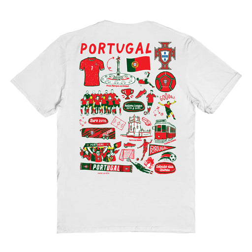 Federación Portuguesa de Futbol Womens White Cotton Tshirt - Vive La Fête - Online Apparel Store